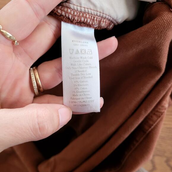 Everlane Women's Straight Leg Jeans in Rsut - Picture 6 of 7